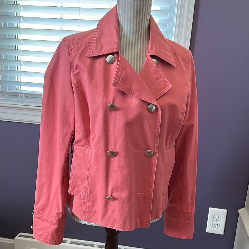 Women's Pink Double-Breasted Jacket by Bass